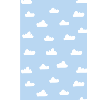 Tenda a rullo cameretta modello di nuvola cumuliforme - TenStickers