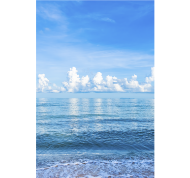 Tenda a rullo con mare e nuvole - TenStickers