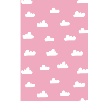 Tende a rullo di nuvole Modello rosa - TenStickers