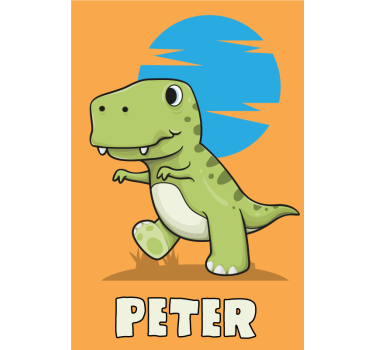 Tenda a rullo dinosauro dinosauro personalizzato - TenStickers