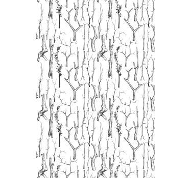Tenda a rullo albero Tronchi grigi - TenStickers