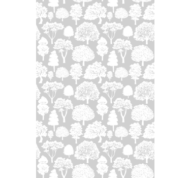Tenda a rullo alberi sagome arboree - TenStickers
