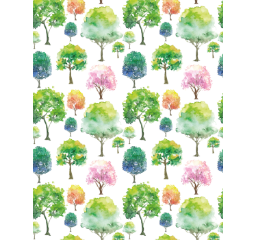 Tenda a rullo albero Toni verdi - TenStickers