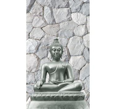 Tende a rullo camera da letto Buddha effetto pietra - TenStickers
