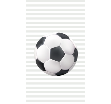 Tenda a rullo sport Palla bianca e nera - TenStickers