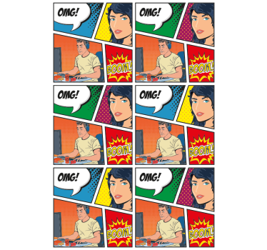 Tenda a rullo stile coomics - TenStickers