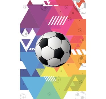 Tenda a rullo di sport Palline geometriche multicolori - TenStickers