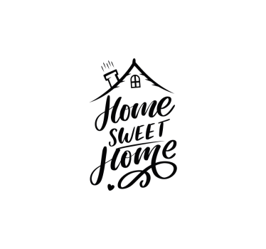 Tenda a rullo soggiorno frasi home sweet home - TenStickers
