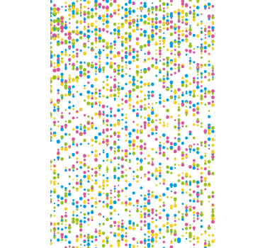Tenda a rullo neonati motivo a pois colorati - TenStickers