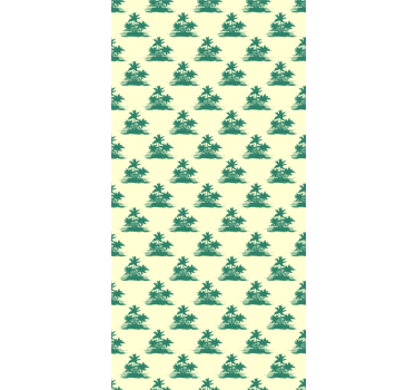 Tenda a rullo alberi sagome di palme tropicali - TenStickers