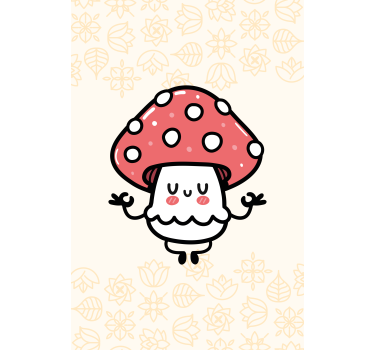 Tende a rullo di bambini Simpatico fungo felice - TenStickers