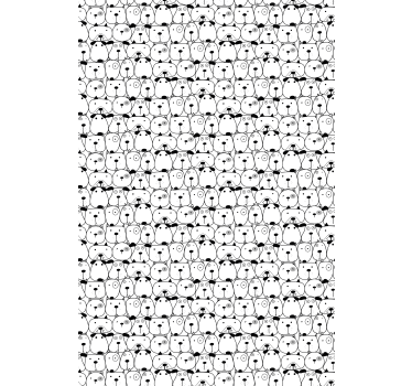 Tenda a rullo animali gatti e cani bianchi e neri - TenStickers