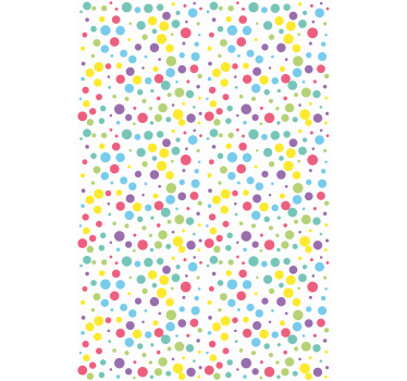 Tende a rullo stile moderno Motivo a pois colorati - TenStickers