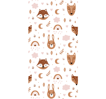 Tenda a rullo animali creature del bosco - TenStickers