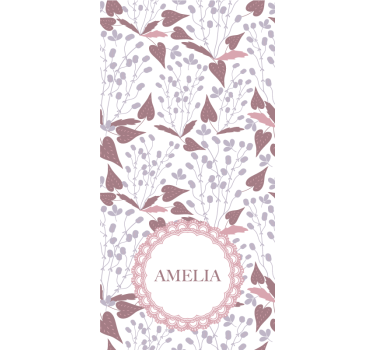 Tenda a rullo fiori e piante motivo floreale personalizzato - TenStickers