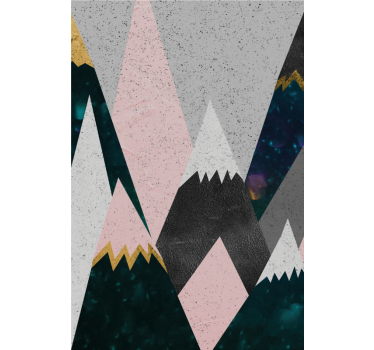 Tende a rullo con montagne colorate per bimbi - TenStickers