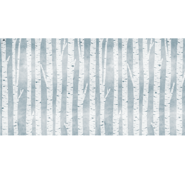 Tenda a rullo alberi modello grigio betulla - TenStickers