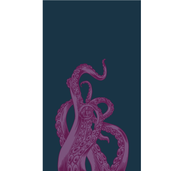Tenda a rullo animali disegno dei tentacoli di polpo - TenStickers