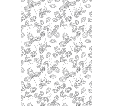 Tenda a rullo con fiori soggiorno ricamo floreale - TenStickers