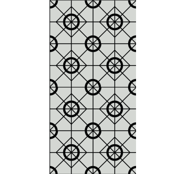 Tenda a rullo moderna motivo circolare geometrico - TenStickers