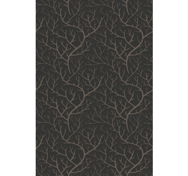 Tenda a rullo alberi foresta notturna in stile scandinavo - TenStickers