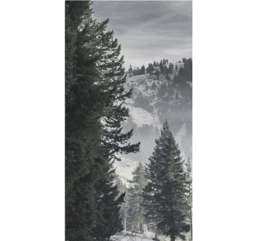 Tenda a rullo alberi maestosi pini di montagna - TenStickers