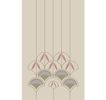 Tenda a rullo con fiori astratti - TenStickers