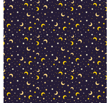 Tenda a rullo bambini motivo stelle notturne - TenStickers