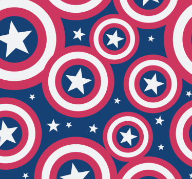 Tende a rullo supereroi scudo arrotondato americano - TenStickers