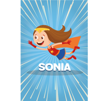 Tende a rullo personalizzabili ragazza fantastica - TenStickers