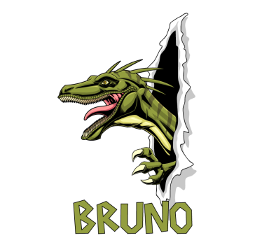 Tenda a rullo dinosauri rapace giurassico - TenStickers