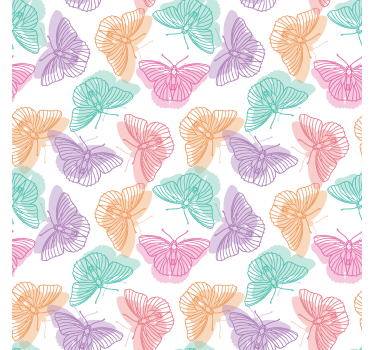 Tende a rullo farfalle sagoma colorata - TenStickers