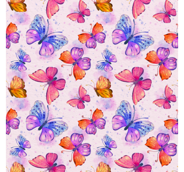 Tende a rullo farfalle acquerello colorato - TenStickers