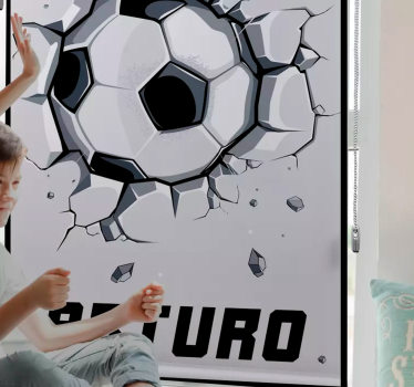 Tenda a rullo sport Palla demolitrice - TenStickers
