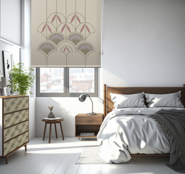 Tenda a rullo con fiori astratti - TenStickers
