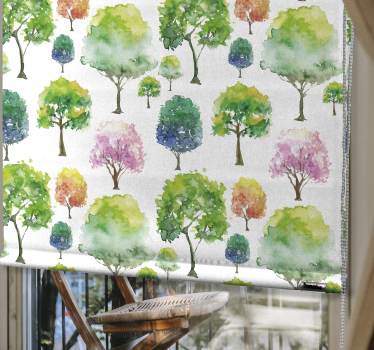 Tenda a rullo albero Toni verdi - TenStickers