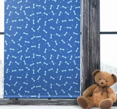 Tenda a rullo animali modello a osso di cane - TenStickers