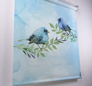 Tenda a rullo animali uccelli canori appollaiati - TenStickers