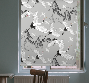 Tenda a rullo animali uccelli che volano design elegante - TenStickers