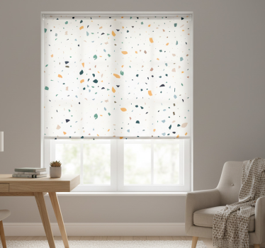 Tenda a rullo bianca terrazzo bianco - TenStickers