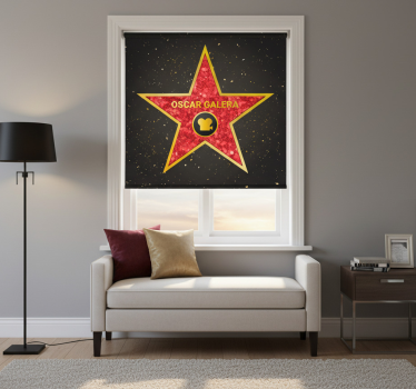 Tenda a rullo camera da letto accento star personalizzabile - TenStickers