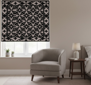 Tenda a rullo camera da letto beija tiled - TenStickers