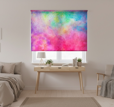 Tenda a rullo camera da letto colori artistici - TenStickers