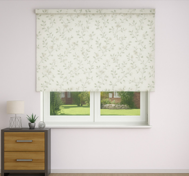 Tenda a rullo camera da letto delicato motivo floreale vintage - TenStickers