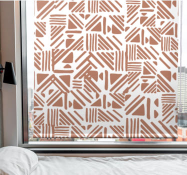 Tenda a rullo camera da letto elementi di motivi geometrici - TenStickers