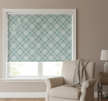 Tenda a rullo camera da letto geometria irregolare - TenStickers