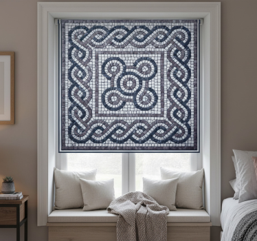 Tenda a rullo camera da letto mosaico pietra naturale - TenStickers