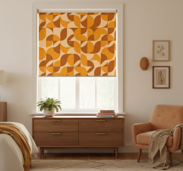 Tenda a rullo camera da letto retro - TenStickers
