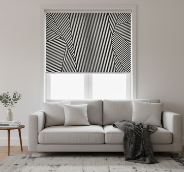 Tenda a rullo camera da letto righe sovrapposte - TenStickers