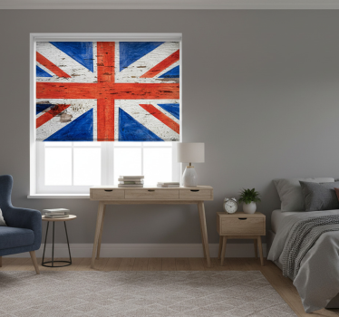 Tenda a rullo camera da letto stile urbano bandiera uk - TenStickers